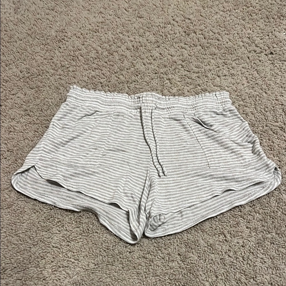 Striped Gray Lounge Shorts